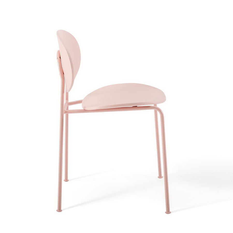 Roros Dining Side Chair Set of 2 in Pink