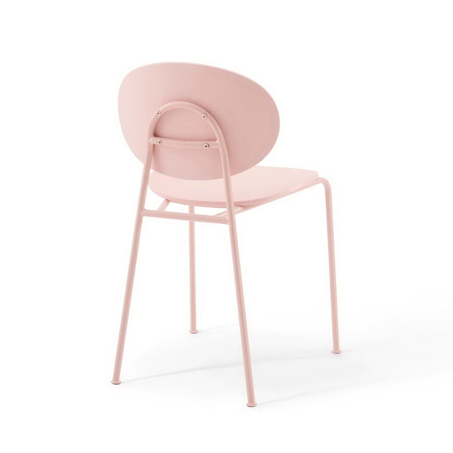 Roros Dining Side Chair Set of 2 in Pink