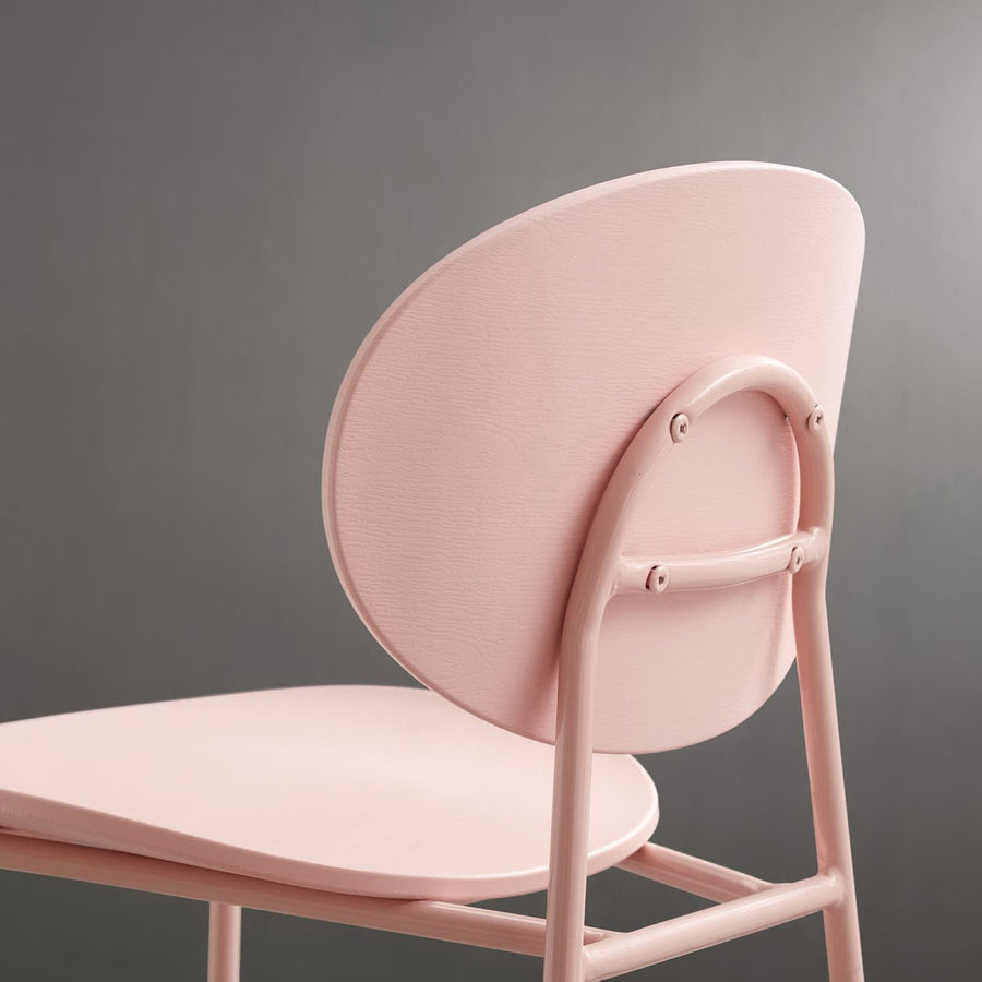 Roros Dining Side Chair Set of 2 in Pink