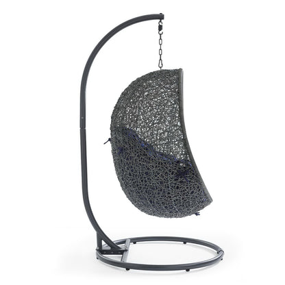 Hide Outdoor Patio SunbrellaÂ® Swing Chair With Stand by Furniture for America