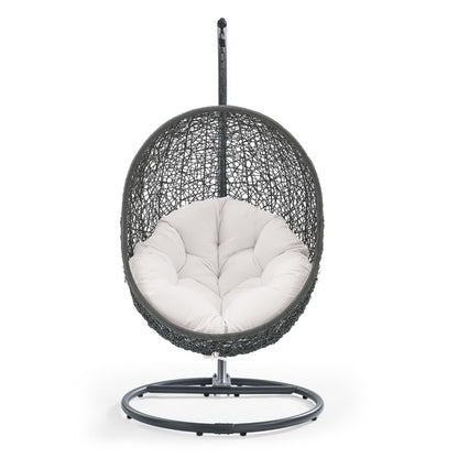Hide Outdoor Patio SunbrellaÂ® Swing Chair With Stand by Furniture for America