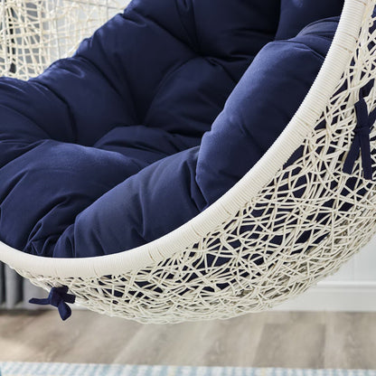 Hide Outdoor Patio SunbrellaÂ® Swing Chair With Stand by Furniture for America