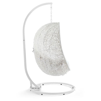 Hide Outdoor Patio SunbrellaÂ® Swing Chair With Stand by Furniture for America
