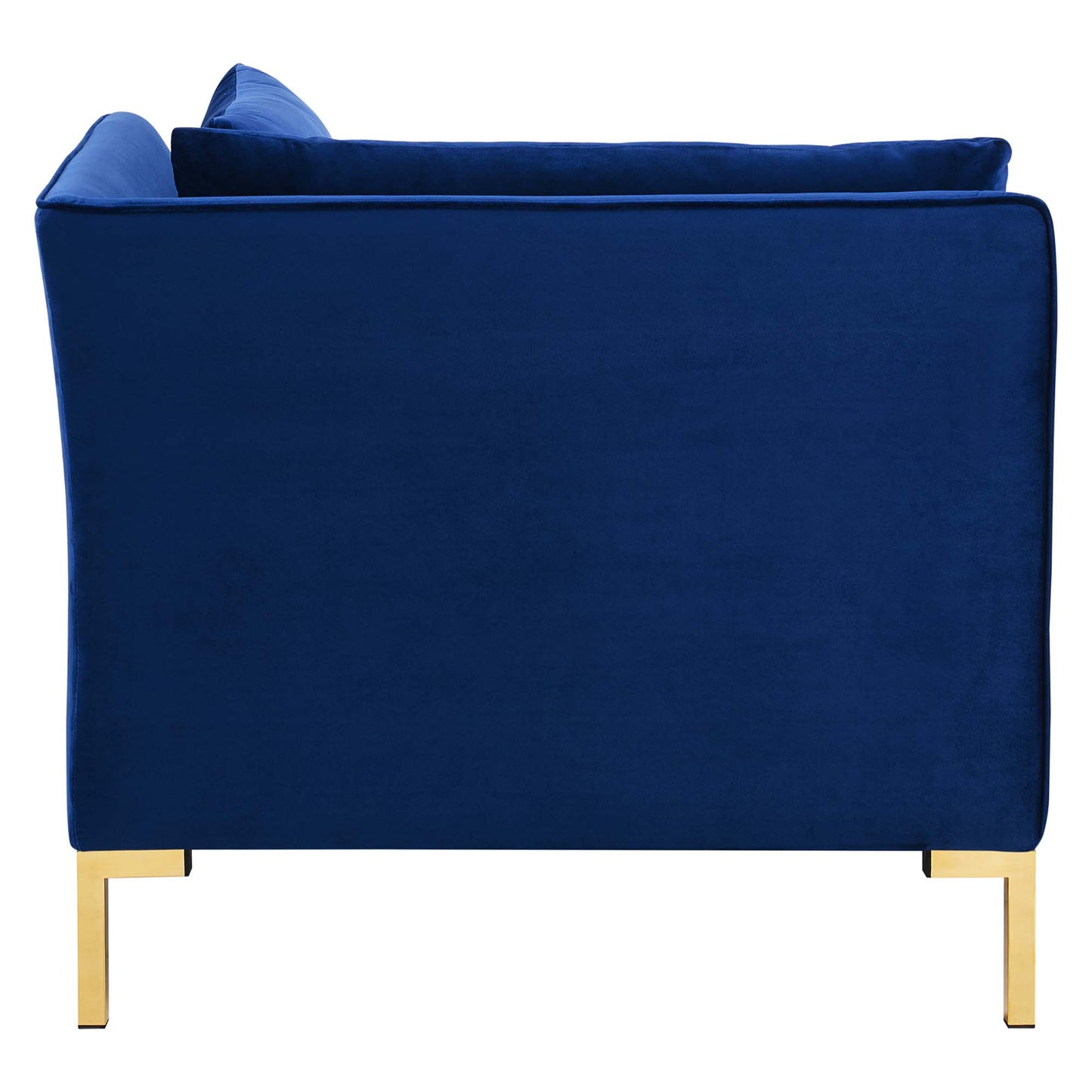 Ardent Performance Velvet Sectional Sofa Corner Chair by Furniture for America