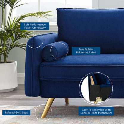 Revive Performance Velvet Sofa by Furniture For America