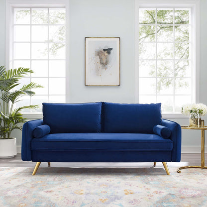 Revive Performance Velvet Sofa by Furniture For America