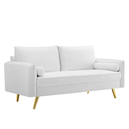 Revive Performance Velvet Sofa by Furniture For America
