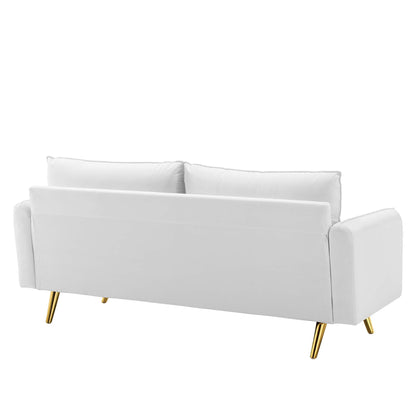 Revive Performance Velvet Sofa by Furniture For America