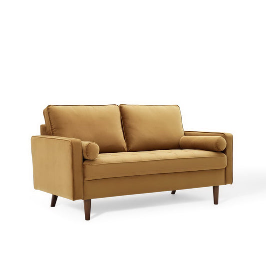 Valour Performance Velvet Loveseat by Furniture for America