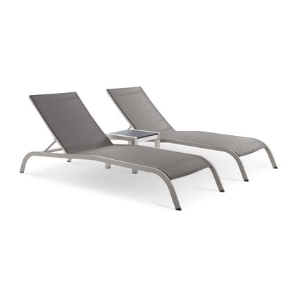Savannah 3 Piece Outdoor Patio Mesh Set by Furniture For America