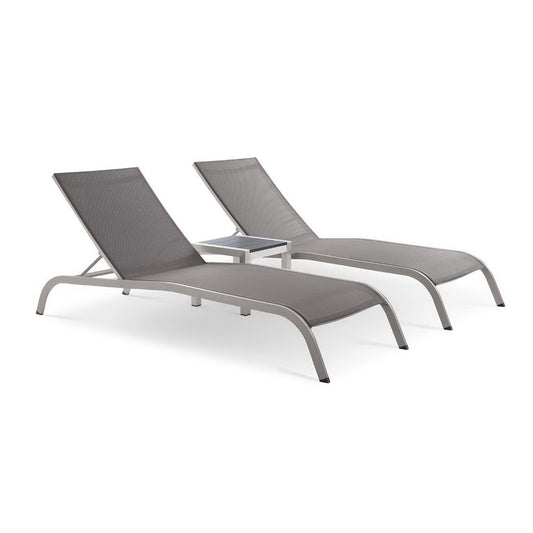 Savannah 3 Piece Outdoor Patio Mesh Set by Furniture For America