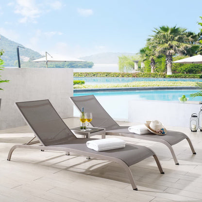 Savannah 3 Piece Outdoor Patio Mesh Set by Furniture For America