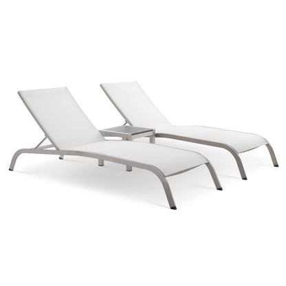 Savannah 3 Piece Outdoor Patio Mesh Set by Furniture For America