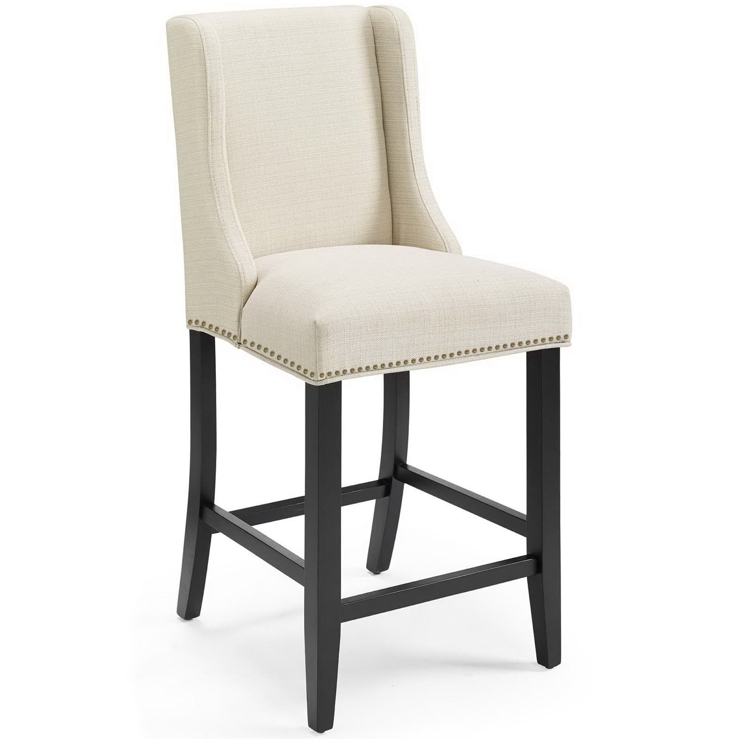 Baron Upholstered Fabric Counter Stool Set of 2 by Furniture For America