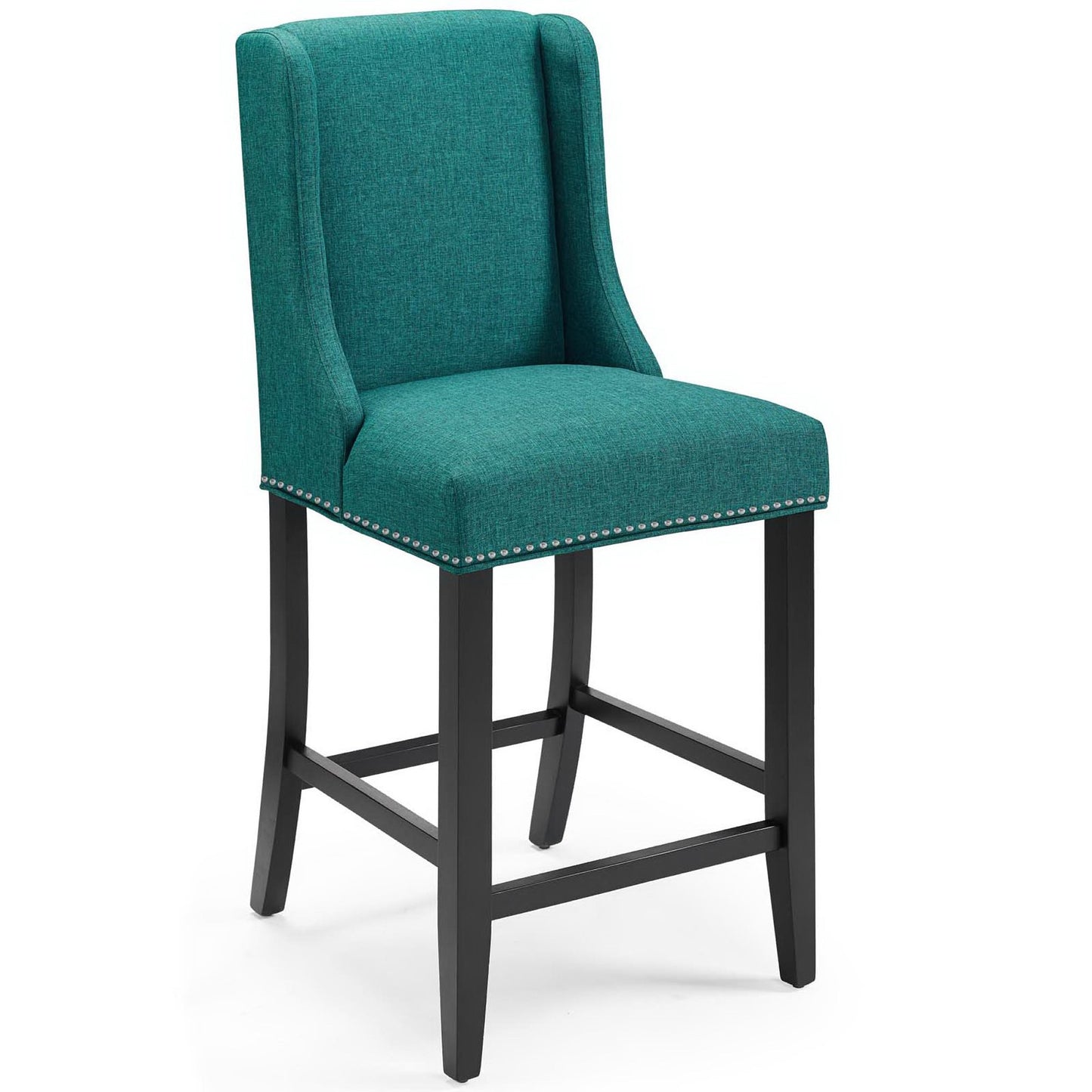 Baron Upholstered Fabric Counter Stool Set of 2 by Furniture For America