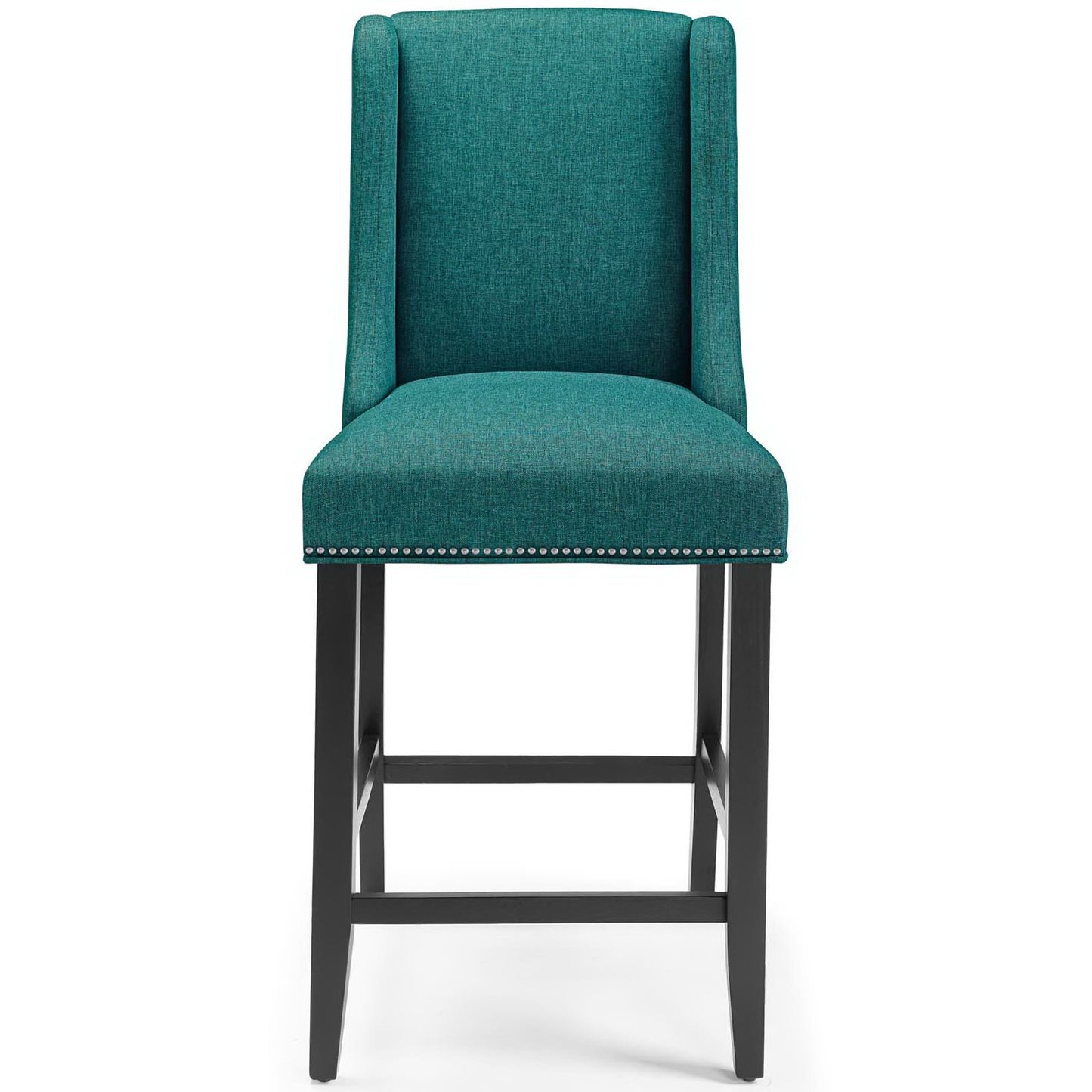 Baron Upholstered Fabric Counter Stool Set of 2 by Furniture For America