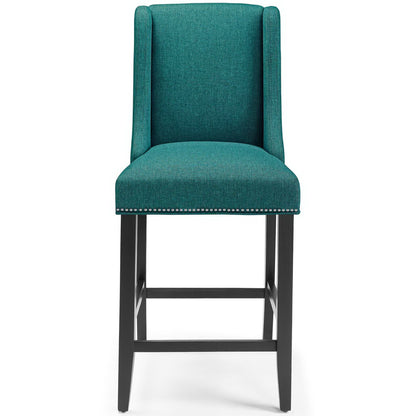 Baron Upholstered Fabric Counter Stool Set of 2 by Furniture For America