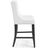 Lyra Faux Leather Counter Stool Set of 2 in White