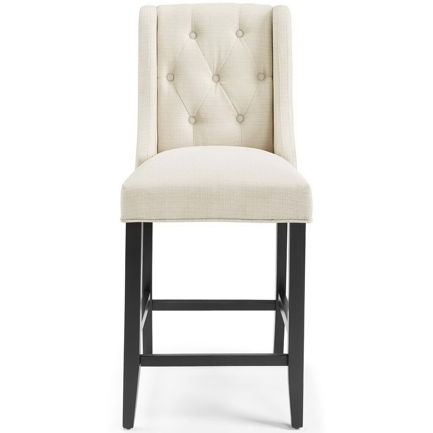 Baronet Upholstered Fabric Counter Bar Stool Set of 2 by Furniture For America