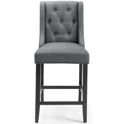 Baronet Upholstered Fabric Counter Bar Stool Set of 2 by Furniture For America