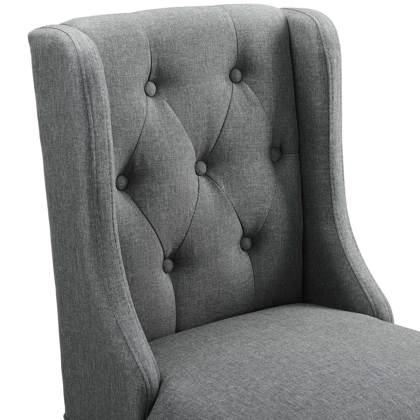Baronet Upholstered Fabric Counter Bar Stool Set of 2 by Furniture For America