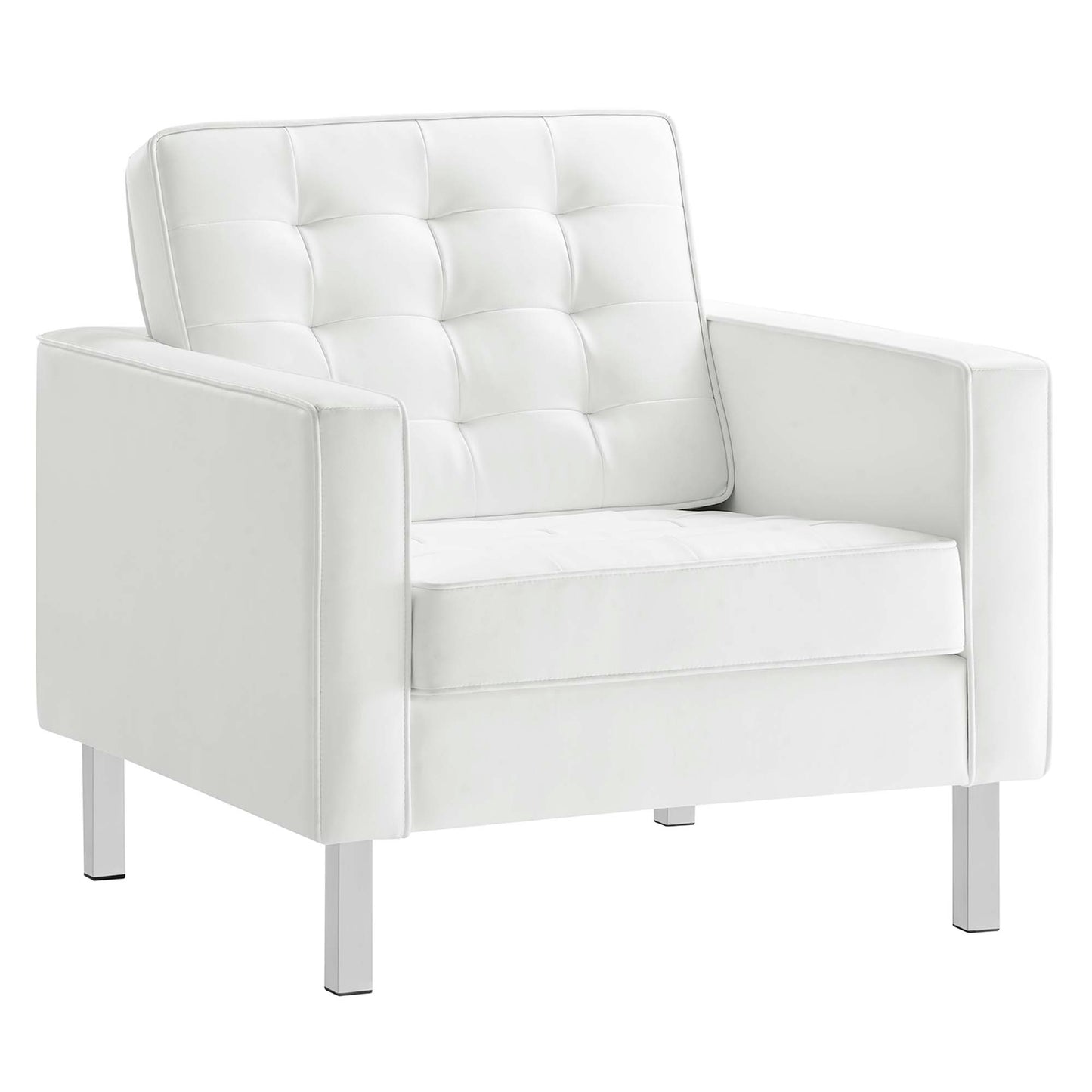 Loft 3-Piece Tufted Vegan Leather Furniture Set by Furniture For America