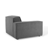 Atlas 2-Piece Sectional Sofa in Charcoal