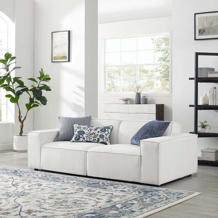 Restore 2-Piece Sectional Sofa in White