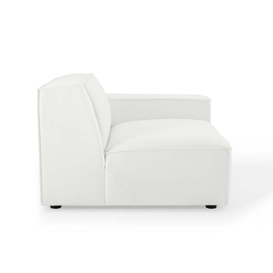 Atlas 2-Piece Sectional Sofa in White