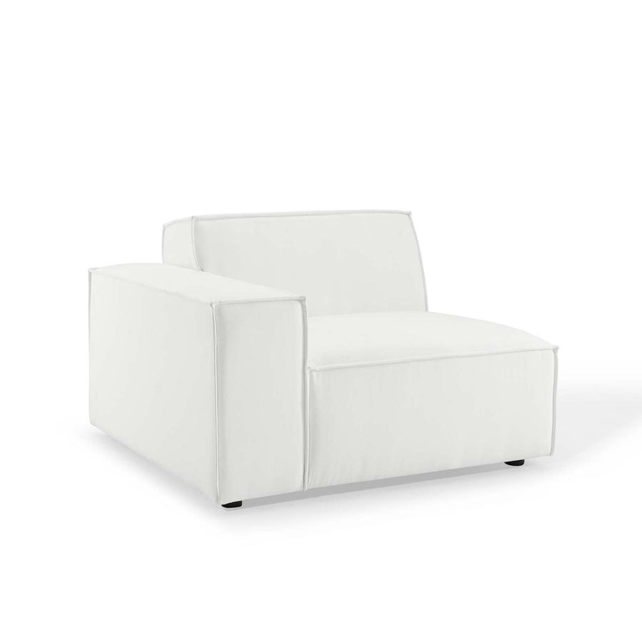 Atlas 2-Piece Sectional Sofa in White