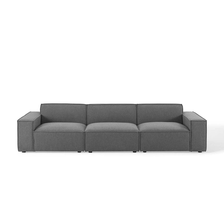 Atlas 3-Piece Sectional Sofa in Charcoal