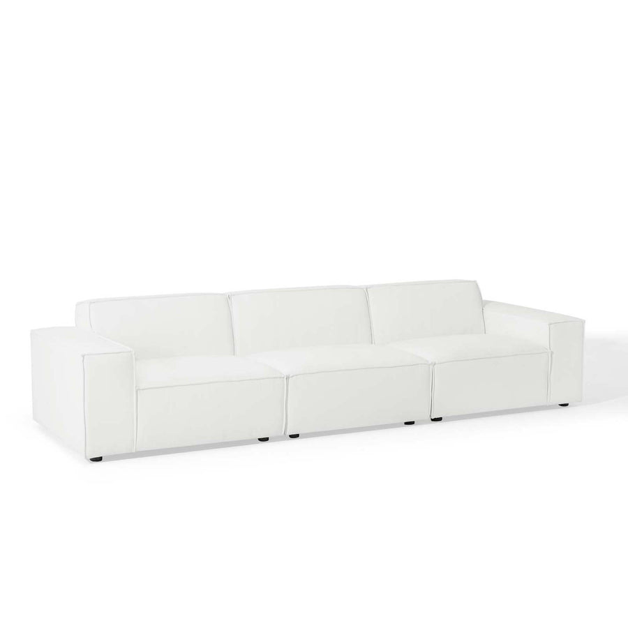 Atlas 3-Piece Sectional Sofa in White
