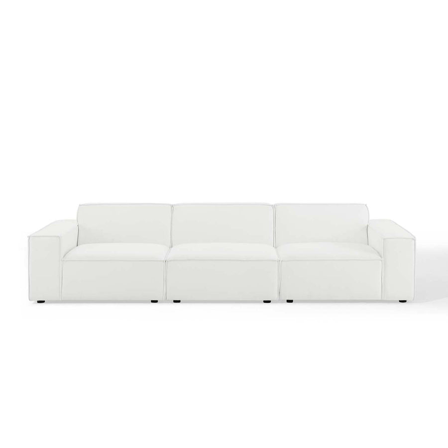 Atlas 3-Piece Sectional Sofa in White