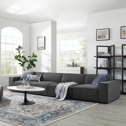 Restore 4-Piece Sectional Sofa in Charcoal