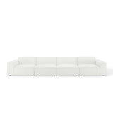 Atlas 4-Piece Sectional Sofa in White