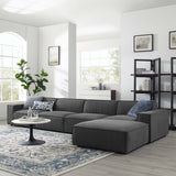Atlas 5-Piece Sectional Sofa in Charcoal