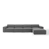 Atlas 5-Piece Sectional Sofa in Charcoal