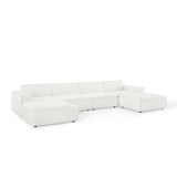 Atlas 6-Piece Sectional Sofa in White