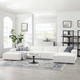 Atlas 6-Piece Sectional Sofa in White