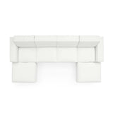 Atlas 6-Piece Sectional Sofa in White