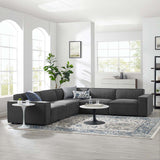 Atlas 5-Piece Sectional Sofa in Charcoal