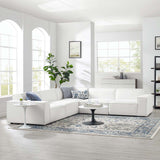 Atlas 5-Piece Sectional Sofa in White