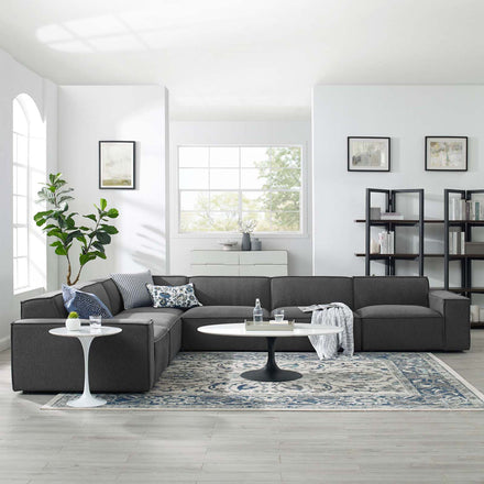 Restore 6-Piece Sectional Sofa in Charcoal