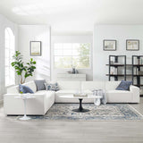 Atlas 6-Piece Sectional Sofa in White