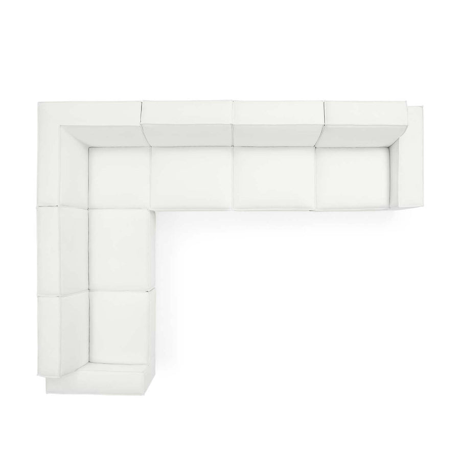 Atlas 6-Piece Sectional Sofa in White
