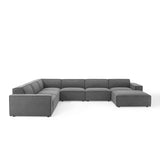 Atlas 7-Piece Sectional Sofa in Charcoal