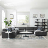 Atlas 7-Piece Sectional Sofa in Charcoal