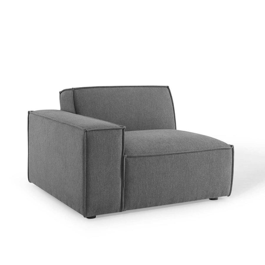 Atlas 7-Piece Sectional Sofa in Charcoal