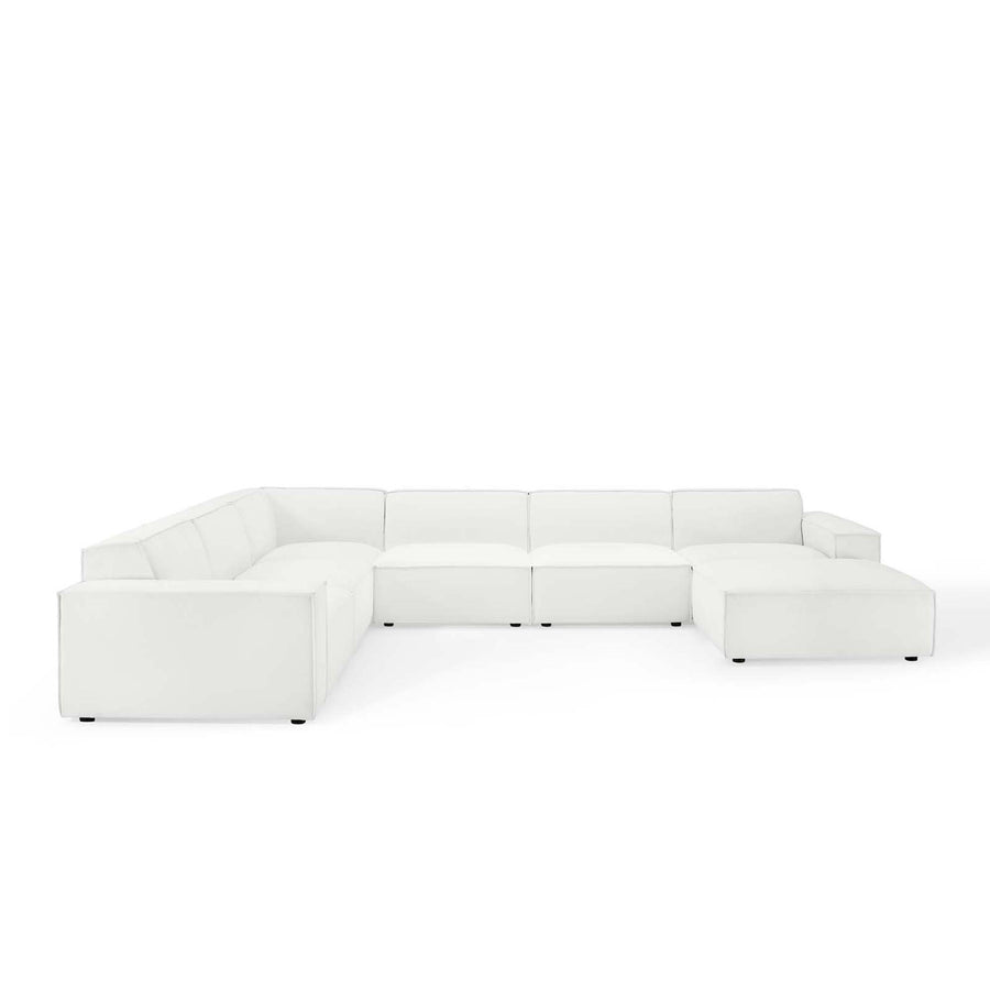 Atlas 7-Piece Sectional Sofa in White