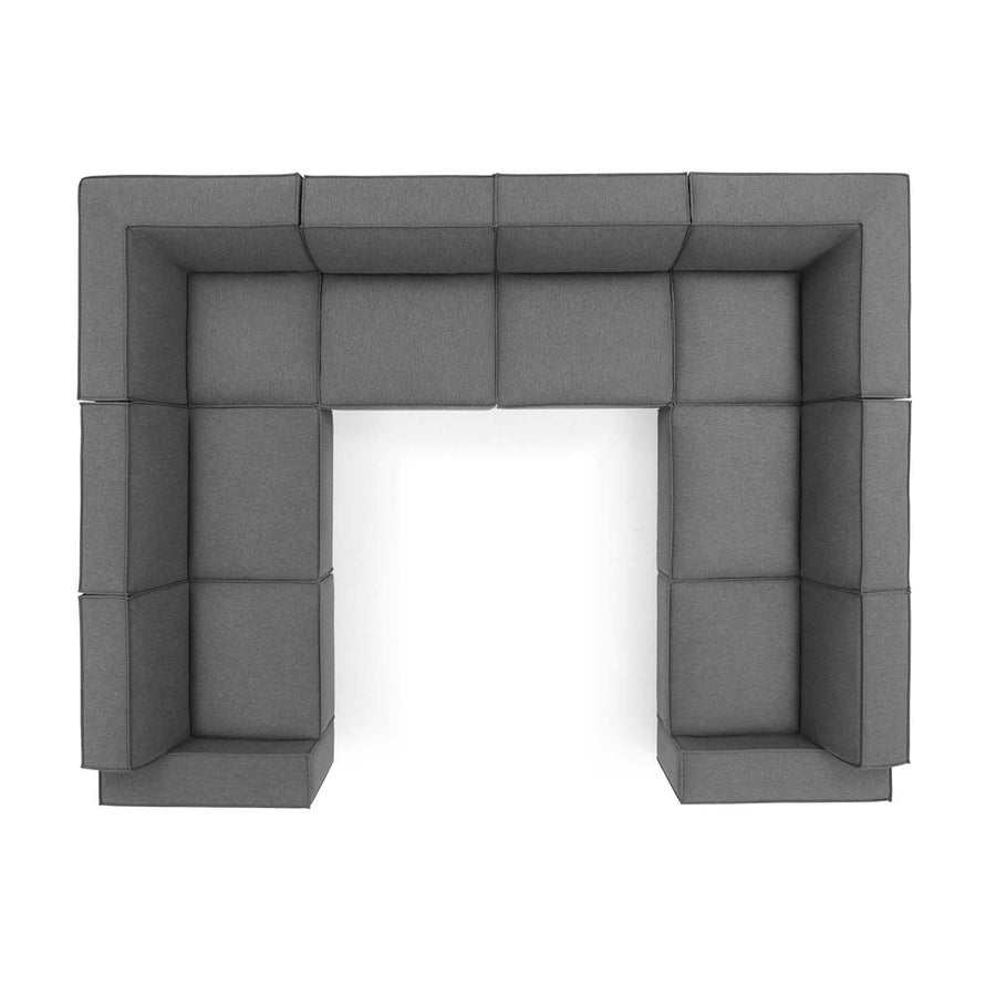 Atlas 8-Piece Sectional Sofa in Charcoal